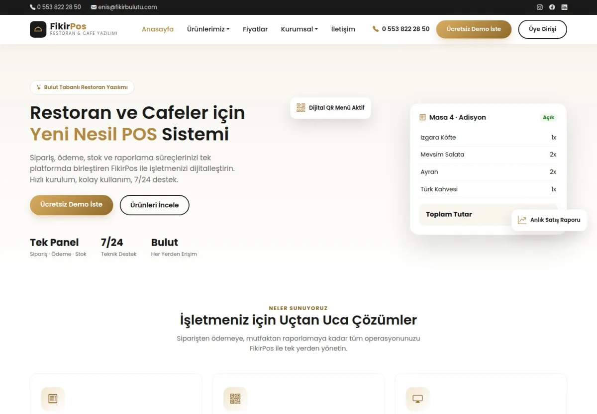 FikirPos web sitesi